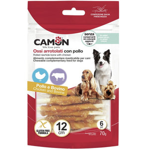CAMON Rollie Chew Poslastica za pse Štapići s Piletinom 3kom, 17cm/140g