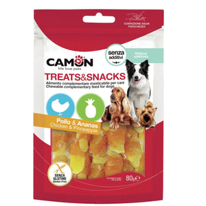 CAMON Treats&Snacks Poslastice za pse Piletina i Ananas 80g
