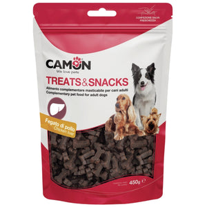 CAMON SnackBox Poslastice za pse Koskice LiverBone, sa aromom piletine, 450g