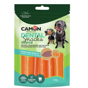 CAMON Poslastica za pse dental, slatki krompir i bundeva, 100g