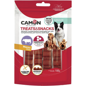 CAMON Treat&Snack Poslastica za pse Govedina, monoproteinska, bez glutena, 100g