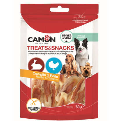 CAMON Treats&Snacks Poslastica za pse Zečje uši, 80g