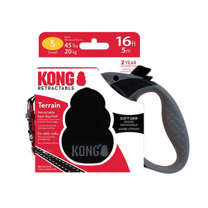KONG Povodac za pse sa regulacijom Terrain traka, Crni, Small 5m/ do 20 kg