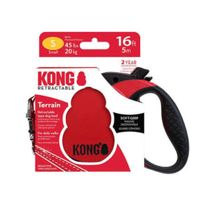 KONG Povodac za pse sa regulacijom Terrain traka, Crveni, Small 5m/ do 20 kg