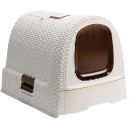 CURVER WC za mačke zatvoreni s lopaticom PetLife Rattan