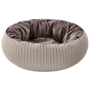 CURVER Krevet za kućne ljubimce sa jastukom Rattan Cozy, Bež, 54x54x20cm
