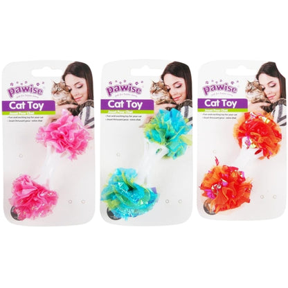 OUTLET PAWISE Igračka za mačke Dumbell Flower 12,5cm, raznih boja