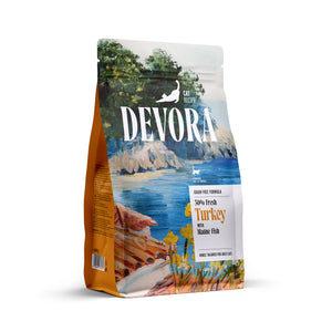DEVORA Cat Sterilized Grain Free, ćuretina s piletinom i haringom