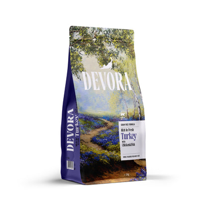 DEVORA Cat Sterilized Grain Free, belo meso sa slatkim krompirom