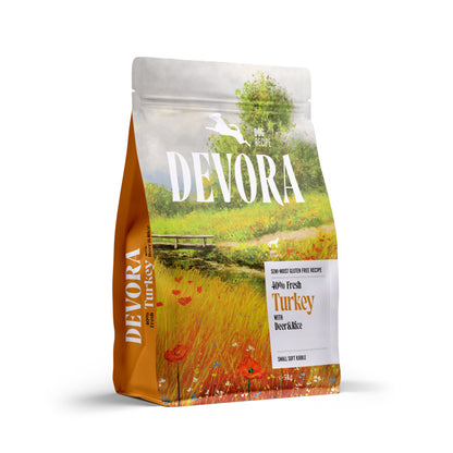 DEVORA Dog Poluvlažna Mini, s jelenom i ćuretinom