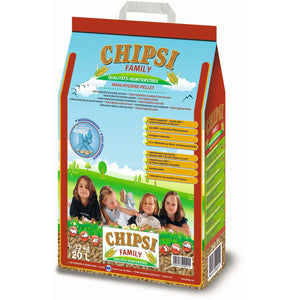CHIPSI Family upijajući biljni posip za male životinje, kukuruzni, 12kg/20L