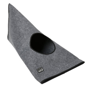 OUTLET DUVO+ Kućica i tunel za mačke Duke, Antracit, 80x38x38cm
