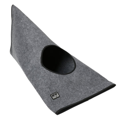 OUTLET DUVO+ Kućica i tunel za mačke Duke, Antracit, 80x38x38cm