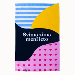 EL SHAPO Peškir za kućne ljubimce Svima Zima Meni Leto, 45x70cm