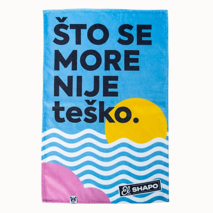 EL SHAPO Peškir za kućne ljubimce Što Se More nije teško, 45x70cm