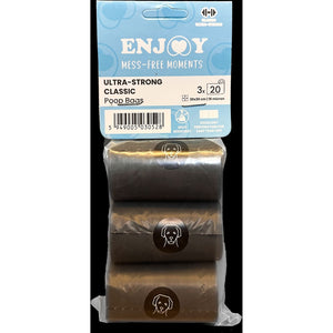 ENJOY Higijenske kesice za izmet Ultra Strong Classic, 3 rolne x 20 kesica