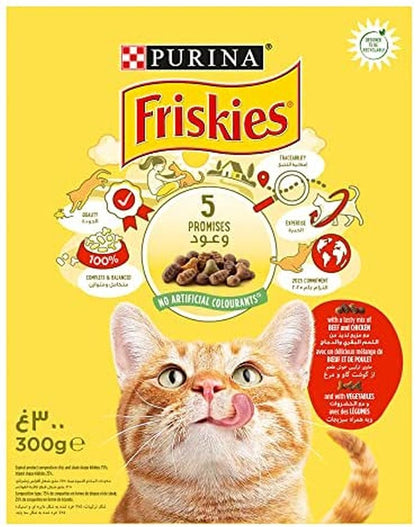 FRISKIES Briketi za mačke Adult Govedina, Piletina i Povrće