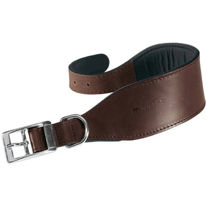 OUTLET FERPLAST Ogrlica za hrtove VIP CW, postavljena, goveđa koža, 20mm/39cm