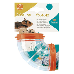 OUTLET FERPLAST Igračka za glodare Tunel Curve TubeLine, plastični Transp fi 6cm