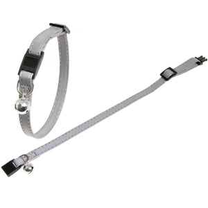 FLAMINGO Ogrlica za mačke Reflex sa zvončićem Srebrna 10mm/30cm