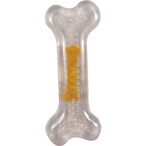 FLAMINGO Igračka za pse Kost TPR ukus Piletine 8cm