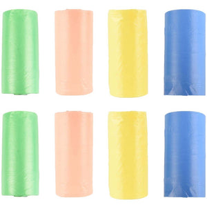 FLAMINGO Higijenske kesice za izmet Bio, 8 rolni x 15 kesica, raznih boja
