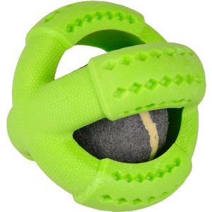 FLAMINGO Igračka za pse Tenis s mirisom nane, Zelena, 11cm
