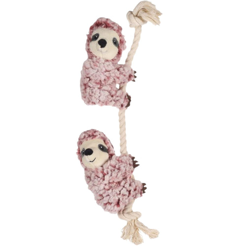FLAMINGO Igračka za pse Lenjivci sa kanapom, Pink, 40cm