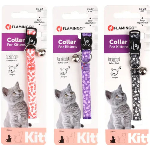 FLAMINGO Ogrlica za mačiće Loulou, 15-22cm/10mm, raznih boja