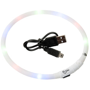 FLAMINGO Ogrlica za pse Visio Led Light sa USB kablom 70cm