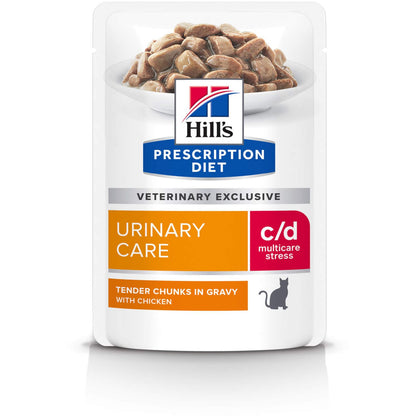 HILLs PrescriptionDiet Feline C/D Urinary Care Multicare Stress Piletina, 85g
