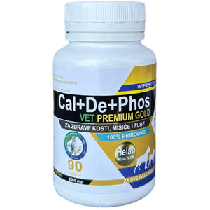 IPV Cal+De+Phos GOLD 2000mg 90tbl, Podrška razvoju kostiju i zuba ljubimaca