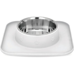 OUTLET Mr. PET SingleDiner Činija sa silikonskom podlogom, 320ml, 11,8cm, Bela