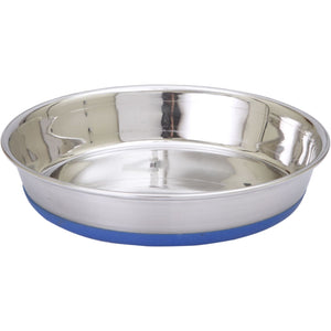 OUTLET Mr. PET Premium Činija sa silikonskim dnom, metalna, plitka, S