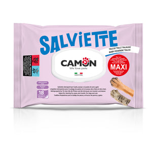 CAMON Vlažne higijenske maramice Puder XL, 30x40cm, 18kom