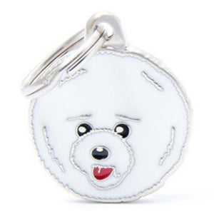OUTLET MYFAMILY Friends Pločica za graviranje, Bišon 2,6x2,7cm