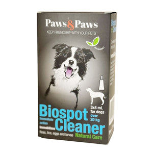 PAWS&PAWS Biospot cleaner Ampula za pse preko 20 kg, antiparazitske 3x4ml