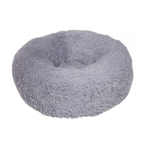 OUTLET NOBBY Krevet za pse Esla, okrugli, pliš, Sivi, 110x35cm