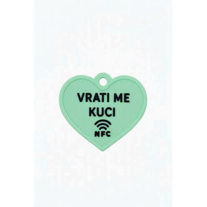 NFC SafeTag Vrati me kući Srce, malo, mint