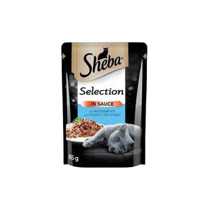 SHEBA Selection Kesica za mačke Tunjevina, komadići u sosu, 85g