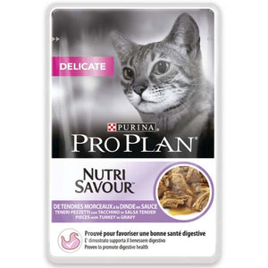 PRO PLAN Nutri Savour Cat Delicate Adult, s ćuretinom, 85g