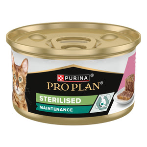 PRO PLAN Cat Sterilised, s lososom i tunom, 85g