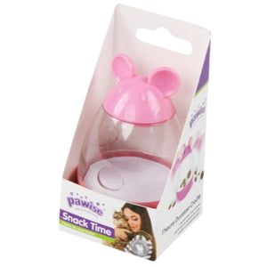 PAWISE Dispenzer za poslastice Snack Time, plastični, Roze, 10cm