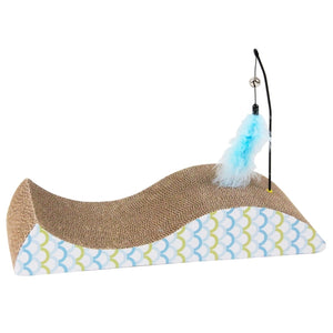PAWISE Grebalica za mačke Riba kartonska, 48x22x8,5cm