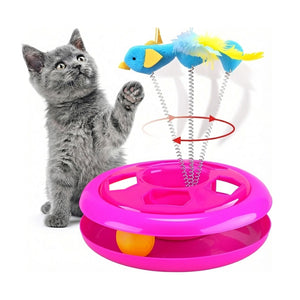 PAWISE Igračka za mačke Kitty Roundabout, Catnip fi 26cm