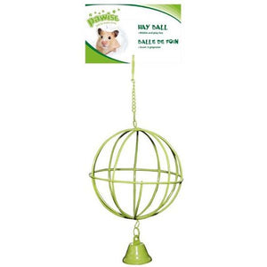 OUTLET PAWISE Lopta za seno, za male životinje, metalna 10cm