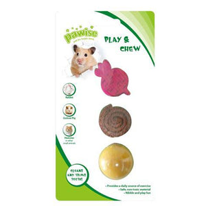 OUTLET PAWISE Igračka za glodare Pretty Toys No 2, od lufe