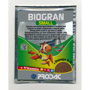 PRODAC Biogran Small, hrana za tropske ribice u granulama, 15g