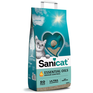SANICAT Essential oil  bez mirisa, beli bentonite 10KG
