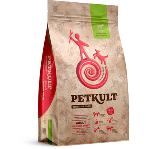 PETKULT Sensitive, jagnjetina s pirinčem, Adult Medium